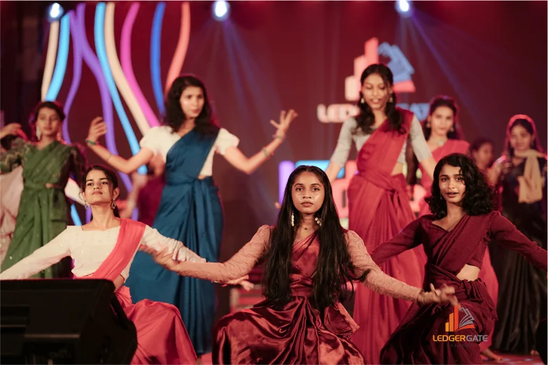 students dancing in an event at ledgergate India students dancing in an event at ledgergate India
